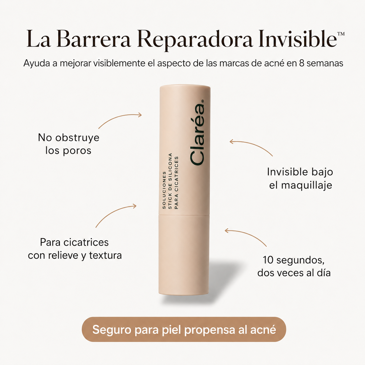 Claréa™ - Barrera de reparación invisible para cicatrices de acné
