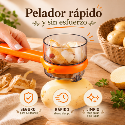 Pelador con depósito
